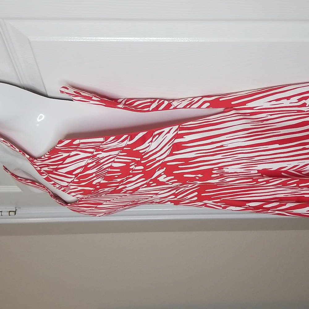 Calvin Klein Red And White Sundress - Picture 6 of 12